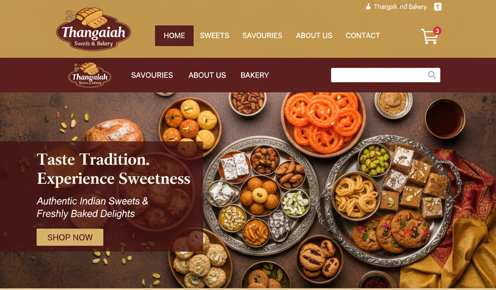 Thangaya Sweets Website